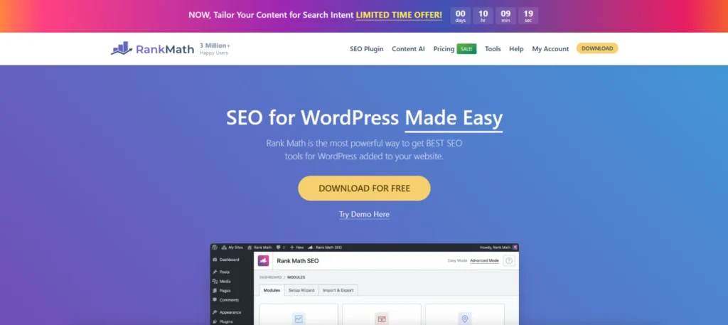 plugin Rank Math SEO​ teguilog